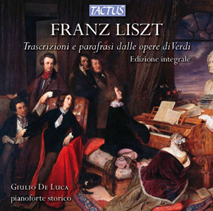 Copertina dell’album Franz Liszt: Trascrizioni e parafrasi sulle opere di Verdi